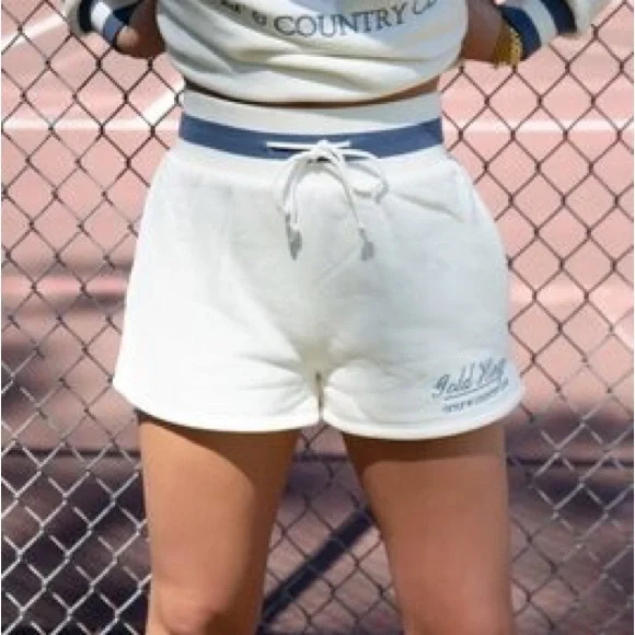 Gold Hinge Country Club Wide Band Sweat Shorts Size XS - Picture 5 of 16